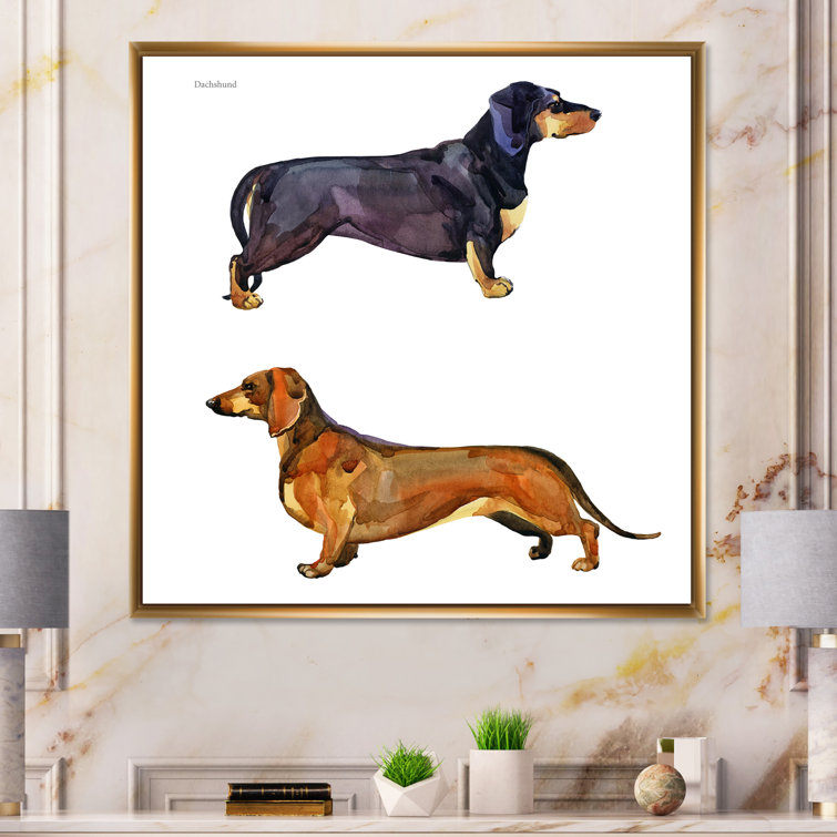 Weiner dog cheap painting